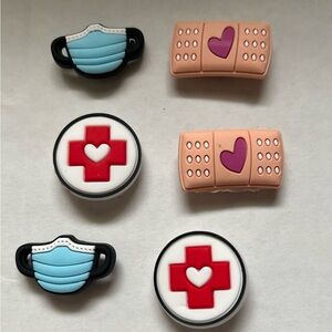 Set of croc charms